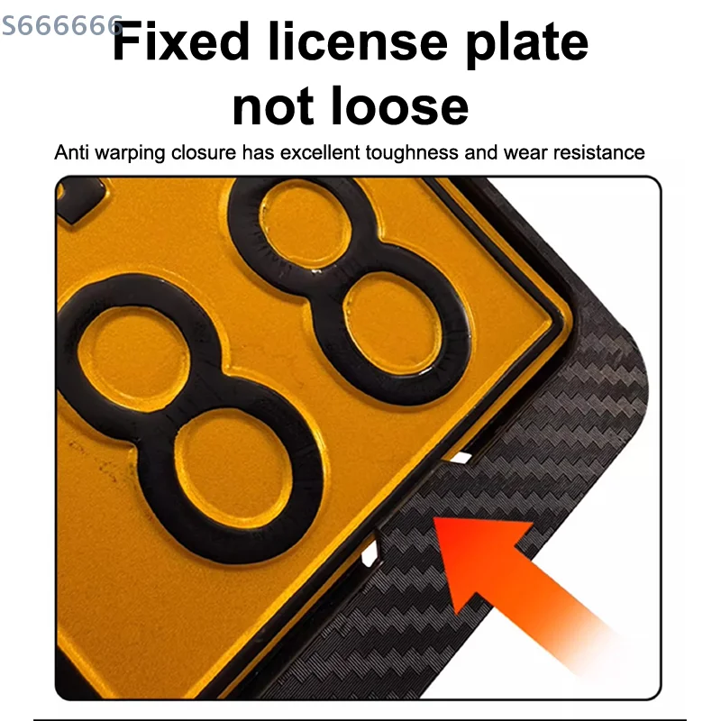 

Motorcycle Rear License Plate Frame Universal Motorcycle License Plate Frame Holder - Durable License Plate Holders for Bikes