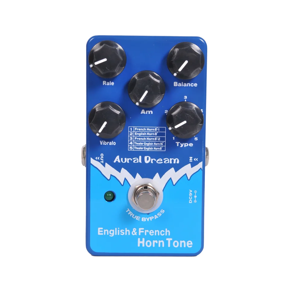 

Aural Dream English&French Horn Synth Guitar Pedal Has 5 Types including Theater English Horn with Vibrato,Rotary and Tremolo.