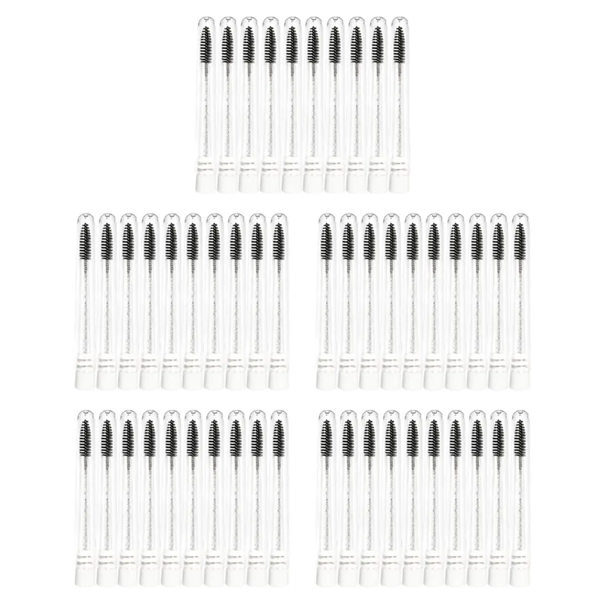 【Tools & Parts】 Lash Brush Applicators Makeup Tools Eyelash Brush Tubes with Crystal Lash Mascara Eyebrow Comb Container A
