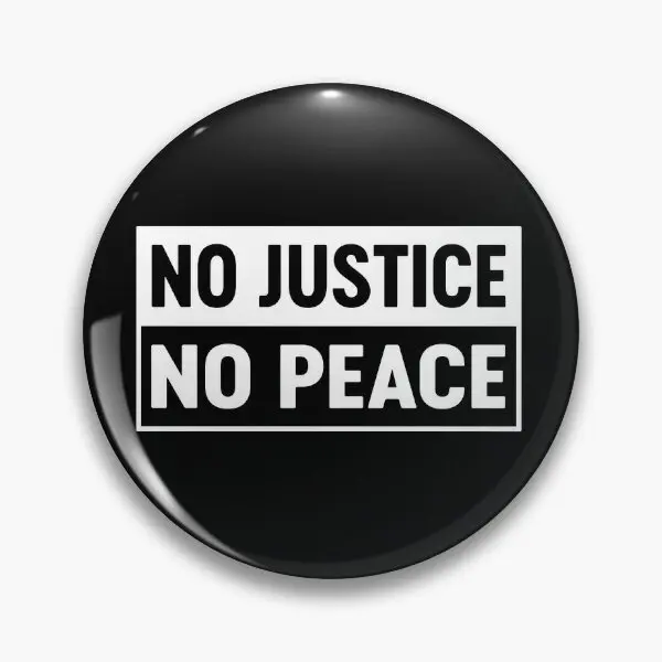 No Justice No Peace Boxed Blm  Soft Button Pin Clothes Gift Hat Jewelry Badge Cartoon Fashion Metal Funny Collar Creative Lover