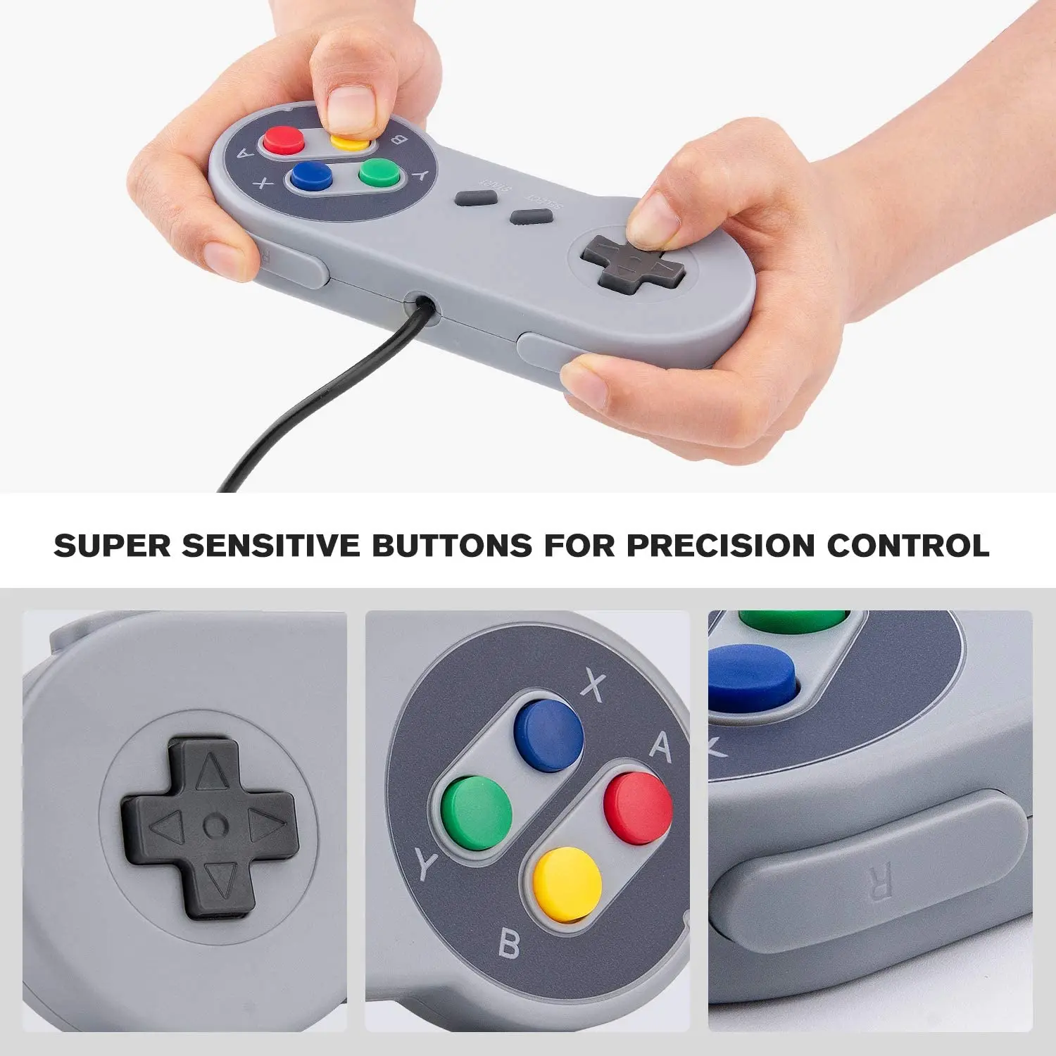 For Nintendo SNES Gamepad USB Controller Gaming Joystick For Nintendo SNES Game Pad For Windows PC MAC Computer