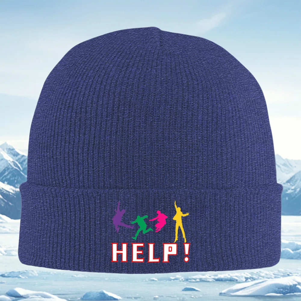 Figuren Saltadoras fondo negro Colorido Lue Hombres Mujer Unisex Shirt de Punto Gorro Jersey Gorgeous Overseas Mutton