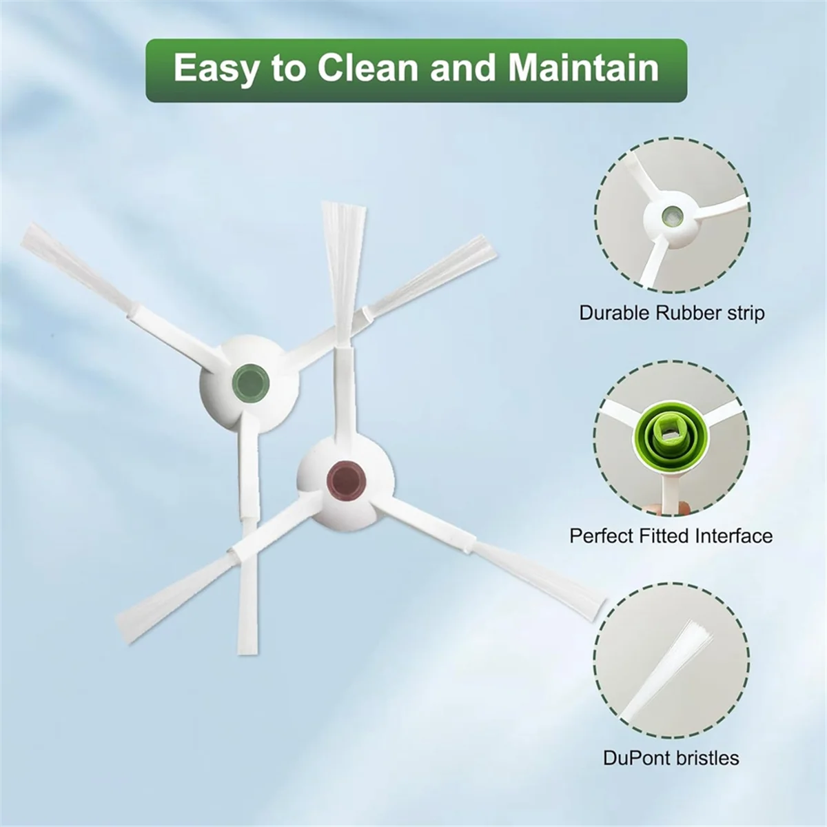 قطع غيار لمكنسة كهربائية Ecovacs Deebot T20 Omni ، فرشاة جانبية رئيسية ، أكياس غبار ، فلاتر هيبا ، ممسحة ، ممسحة