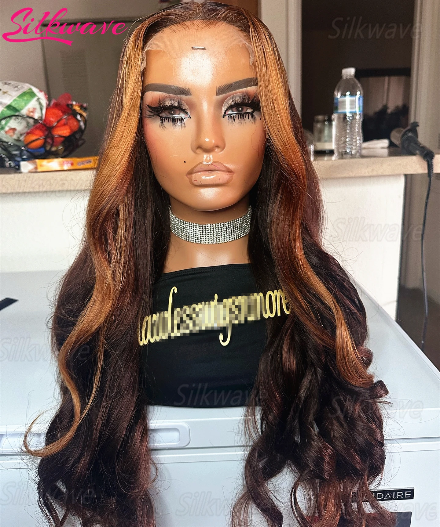 

Silkwave 1B 30 Highlight 13x6 Lace Front Wig Hd Body Wave Human Hair Wigs For Women Honey Blonde Brown Ombre Colored Wigs 30inch