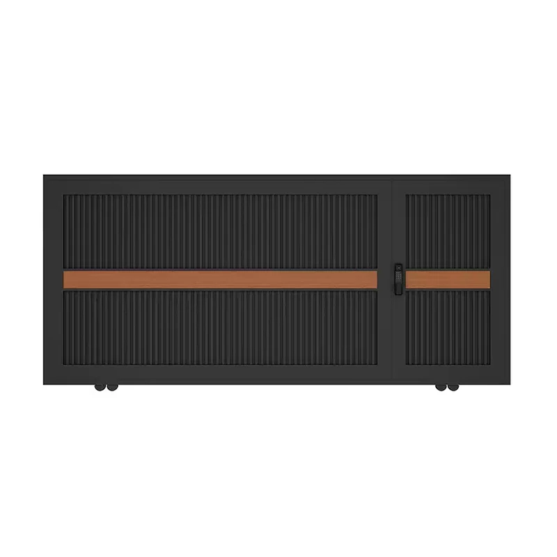 

Aluminum Alloy Sliding Entry Sliding Door Villa House Courtyard Hotel Retractable Garden Driveway Design Elegant Gate