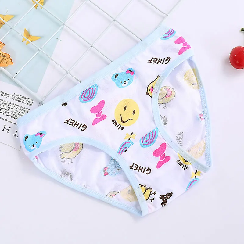 1/3/6/12 Pcs 100% Cotton Panties Sets Girls Kids Short Briefs Children Underwear Child Underpants Girl Print Panties Cute New