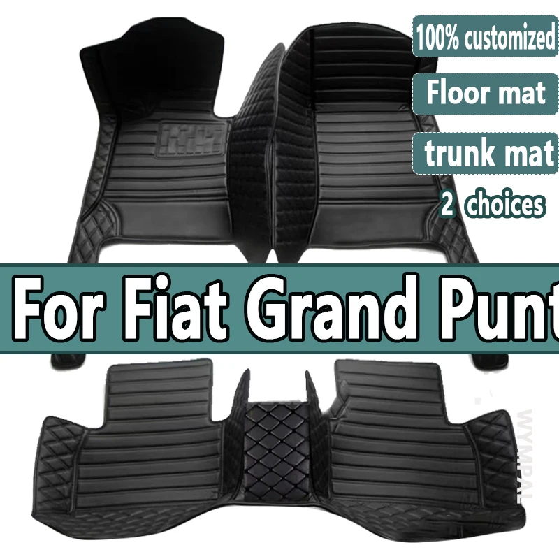 Car Floor Mats For Fiat Grand Punto Project 199 2005~2009 3door Tapetes Para Carro Alfombrillas Coche Car Mats Car Accessories