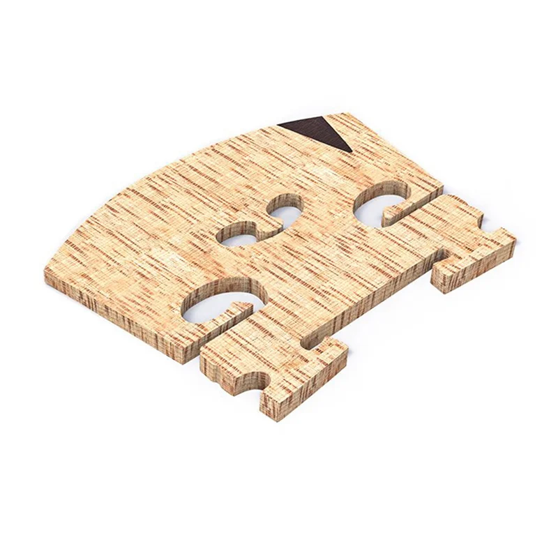 ONGE 2X Violin Bridge 4/4: Finer Grade Solid Maple Violin Bridge, Pre-Cut & Pre-Fitted To Fit Most 4/4 Violins