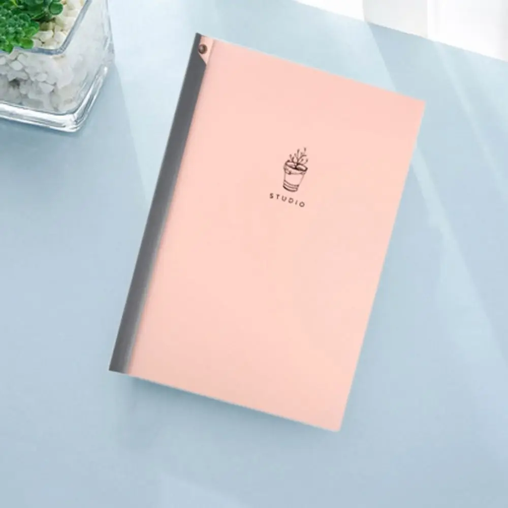 Document Folder 90 ° Rotation A4 Draw Rod Folder Large Capacity Thickened Test Paper Storage Clip Plastic Pull Rod Clip School