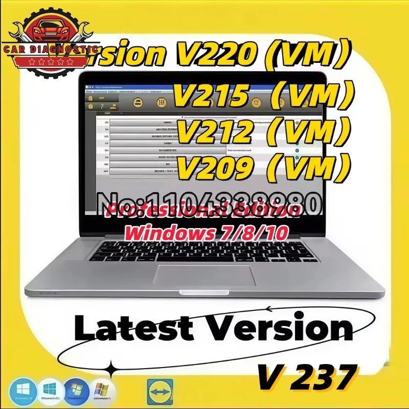 2026 Newest Version Can Clip V237 V236 V220 SW V215 V212 V209  For Renaults  Diagnostic Tool  Reprog V191 Dialogys V4.72 Automot