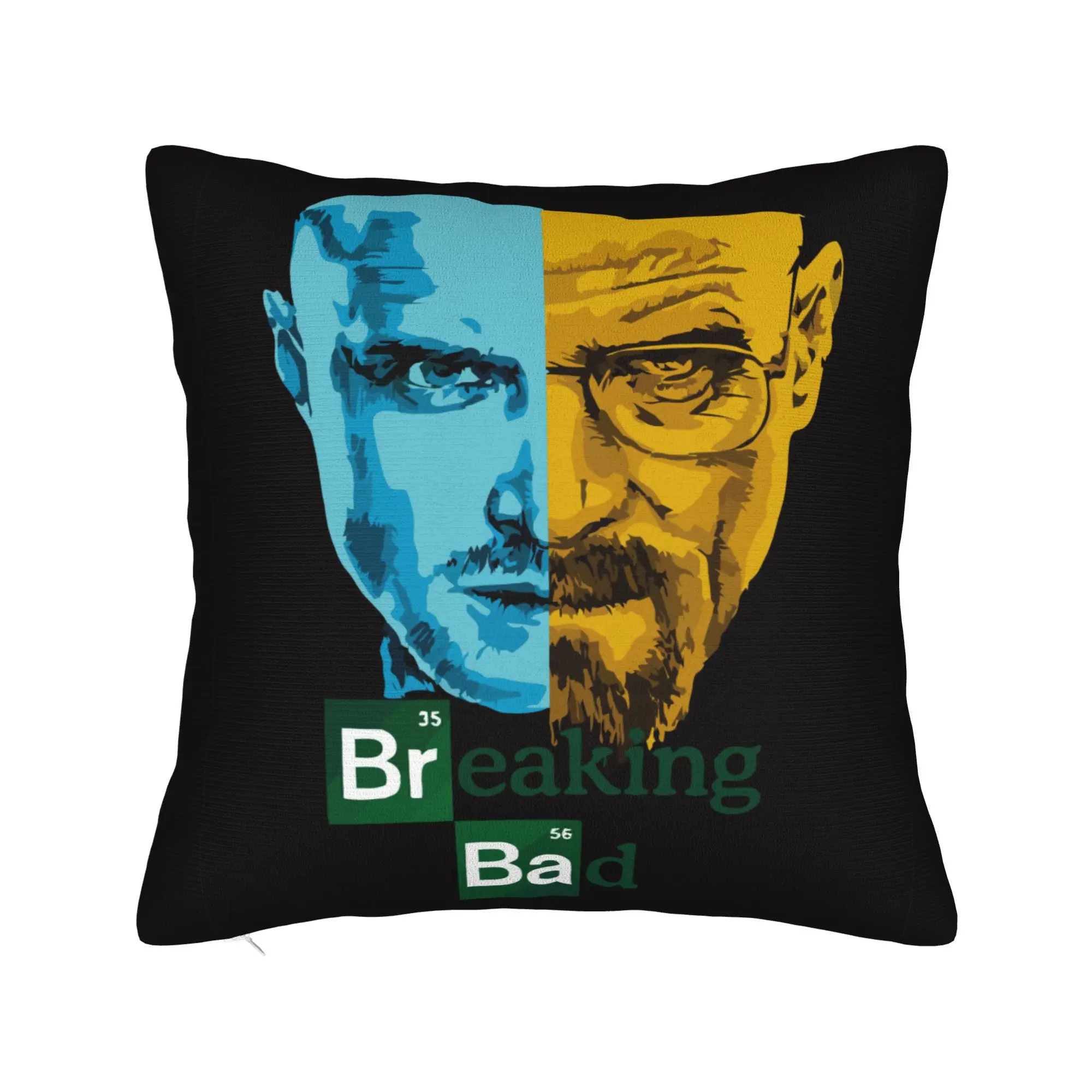 Breaking Bad Heisenberg Square Pillowcases Polyester Living Room Walter White Cushion Case Creative Decor Pillow Cover 40*40