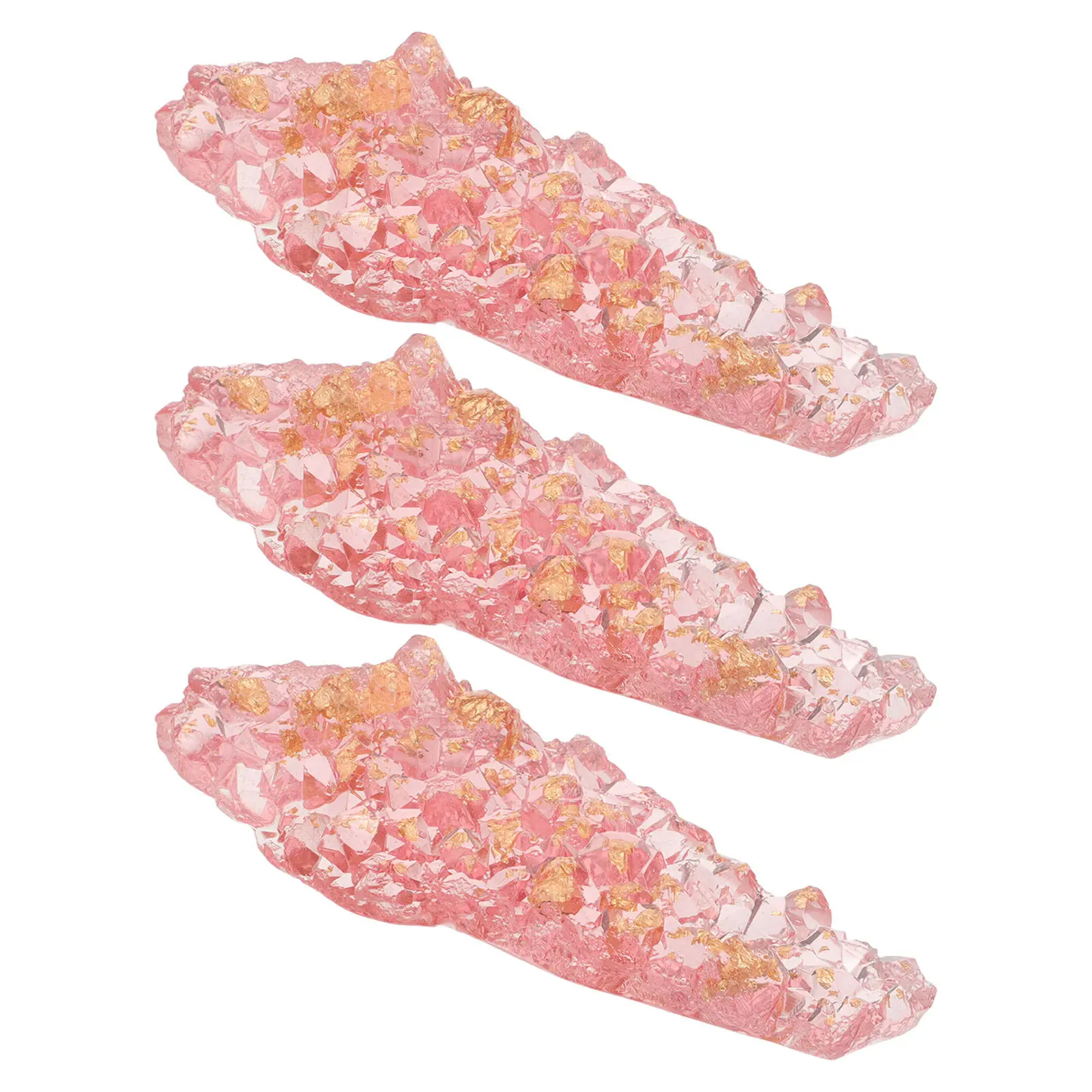 3Pcs Crystal Transparent Nail Brush Holder Pen Stand Manicure Organizer Design Makeup Brush Rack Drawing Pen Holder
