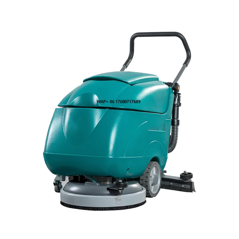 Purificador de piso comercial sem fio de disco único com bateria 430 largura 24V máquina automática de limpeza de piso para mercado