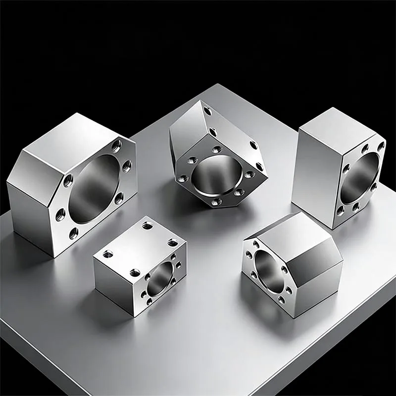 Ballscrew Nut Housing DSG12H DSG16H DSG20H DSG25/32/40H BSG1616H Fit for SFU1605 SFU2005 Mount Bracket CNC Parts Aluminum Alloy