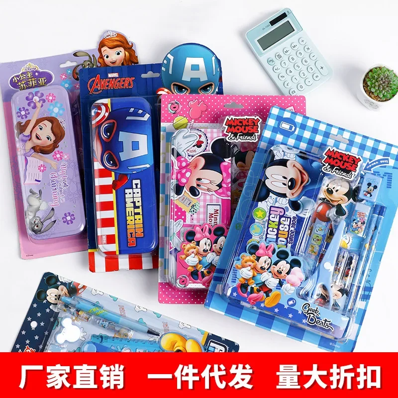 Disney Stationery Gift Box Set Elementary School Gifts Children\'s Day Gift Kindergarten Prize Supplies Pencil Ruler student