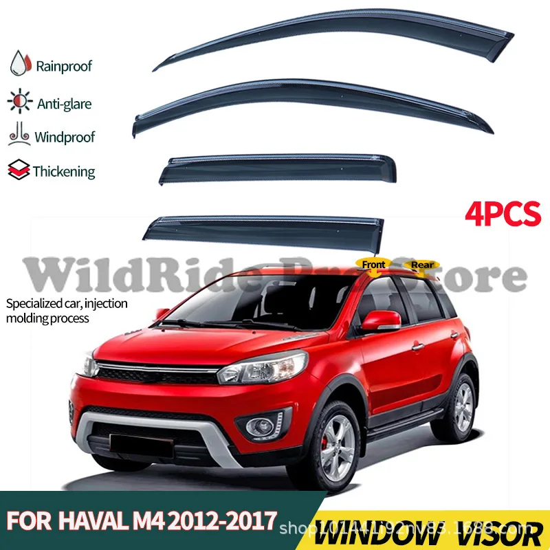 1 set For Haval M4 Florid Cross Window Visor Rain Guard Suitable for Great Wall Haval M4