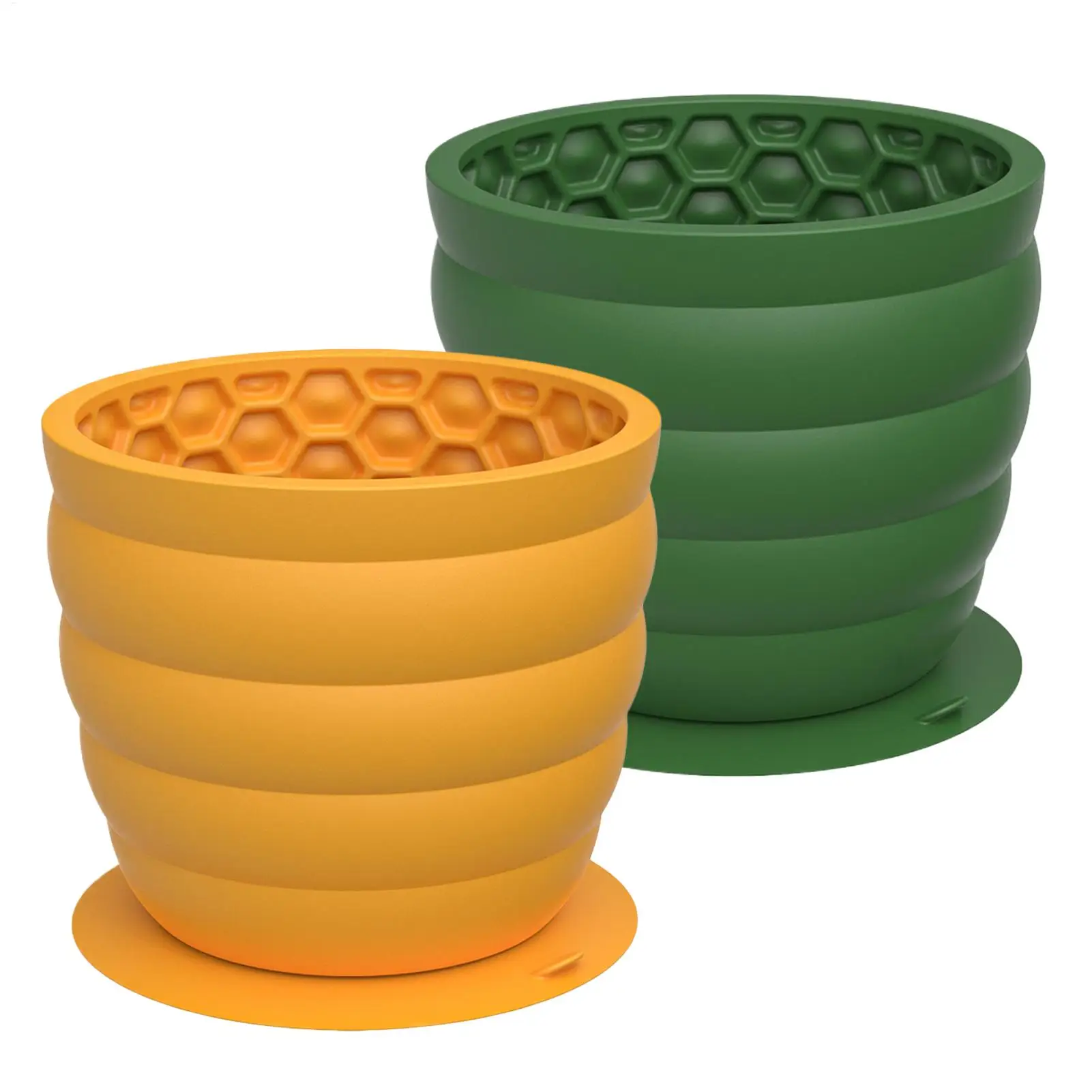 Silicone Slow Feeder Dog Bowl Anti-Choking Interactive Pet Dishes Slow Feeder Cat Bowl Promotes Healthy Digestion Anti-Slip