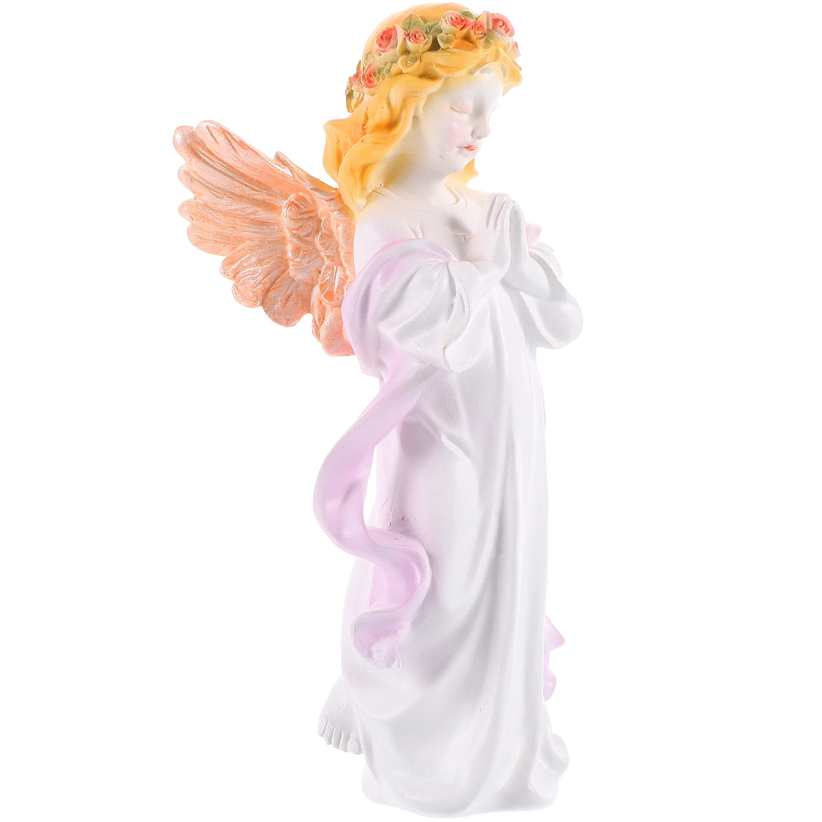 

1pc Mini Angel Statue For Home Decor Desktop Angel Sculpture Garden Decoration Desktop Ornament Resin Sculpture Gift