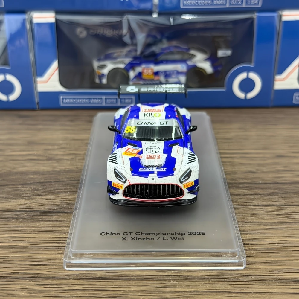 

KILOworks 1:64 AMG GT3 Xie Xinzhe # Модель автомобиля из литого сплава 55 Alloy Diecast