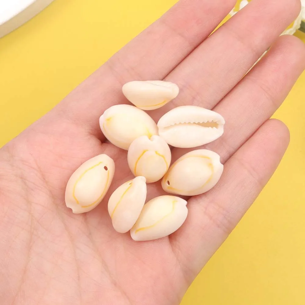 10/30/50pcs White Shell Decorative Beads, DIY Necklacess, Earrings, Vacations, Birthday Gifts, Jewelry Decoration Accessories