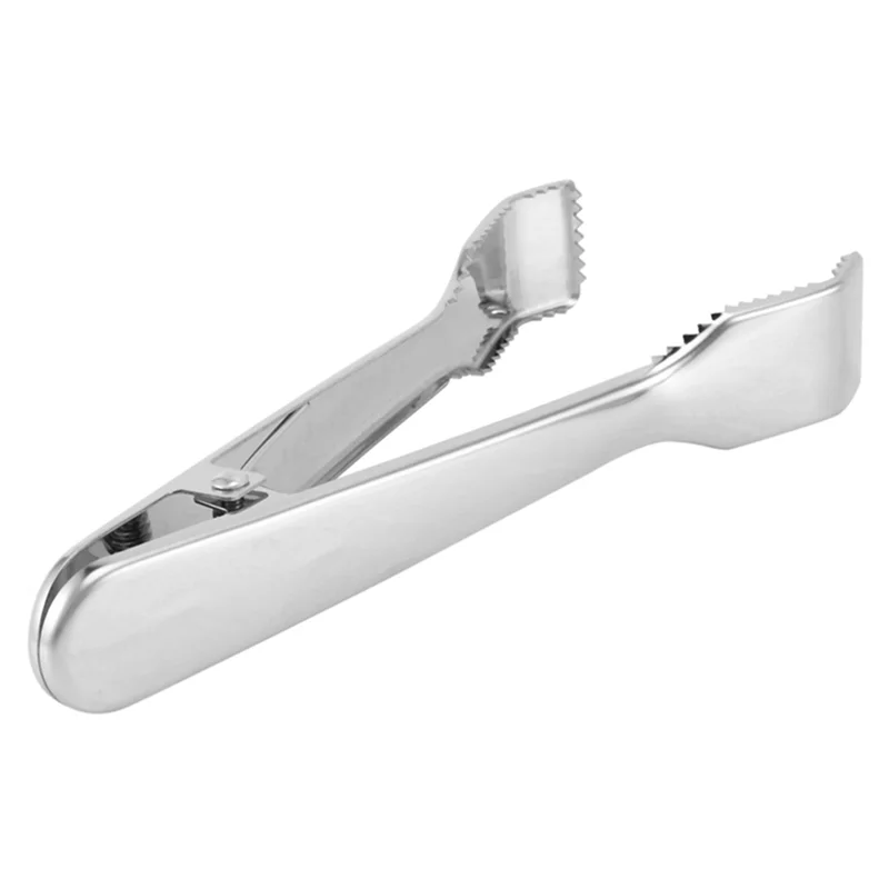 

ABAH-6 Pcs Stainless Steel Ice Tongs With Sawteeth For Ice Bucket Ice Sugar Cubes Coffee Bar Food Serving