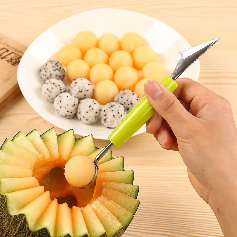 Utensilios tallado fruta verdura Scoop Ballers Cutter Chop Gadgets