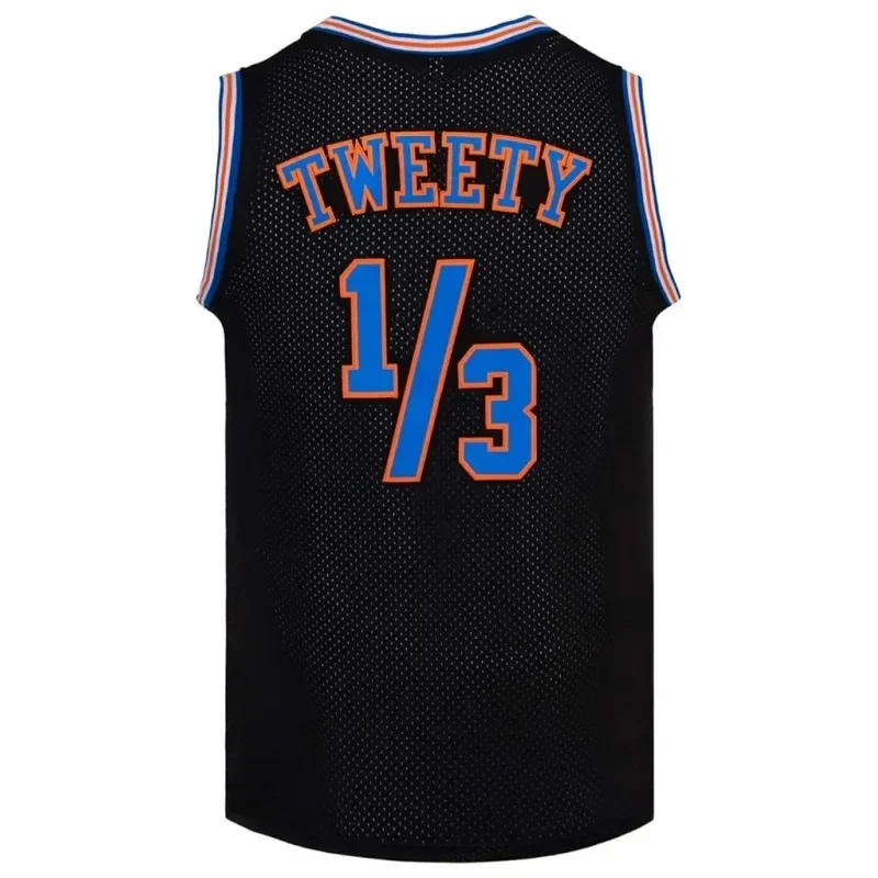 2026 New Halloween Cosplay Costume Movie Space Jam # 1/3 TWEETY Tune Squad Bunny Basketball Jersey Shirts for Party White/ AABA view 6