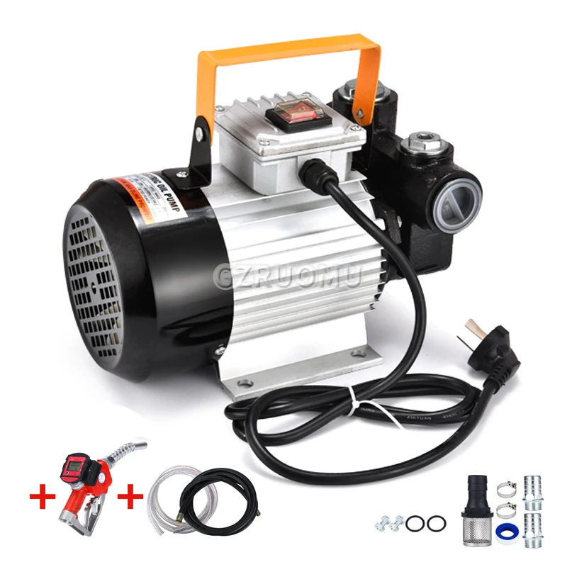 

550W 220V AC 70L /MIN Electric Oil Pump Fuel Transfer Pump Self Priming Commercial For Motor Auto Diesel Kerosene Oil