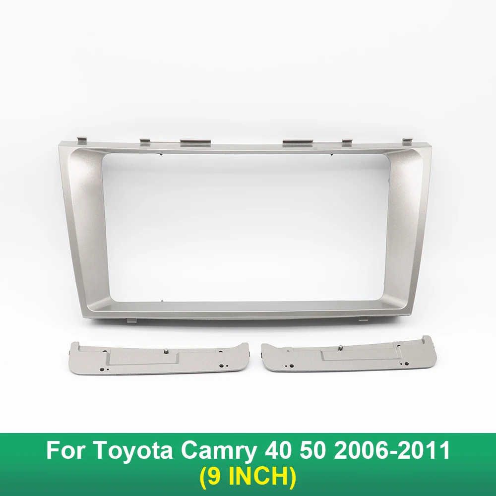 9 inch Car Radio Fascia Panel for Toyota Camry 40 50 2006-2011 stereo dash Frame