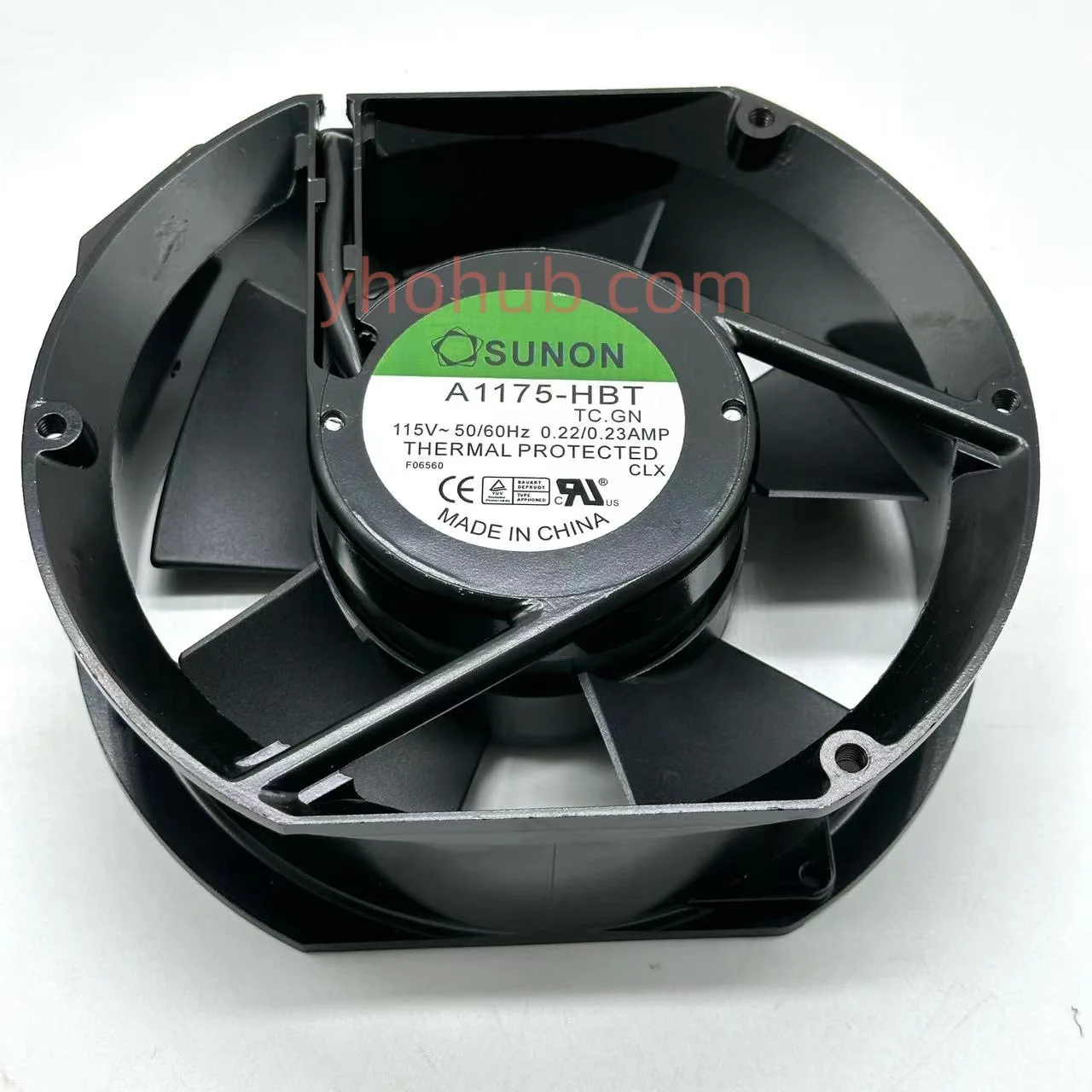 مروحة تبريد SUNON-Server ، TC.GN ، التيار المتناوب ، A1175 HBT ، 115 فولت ، 0.22A ، 172x151x51mm