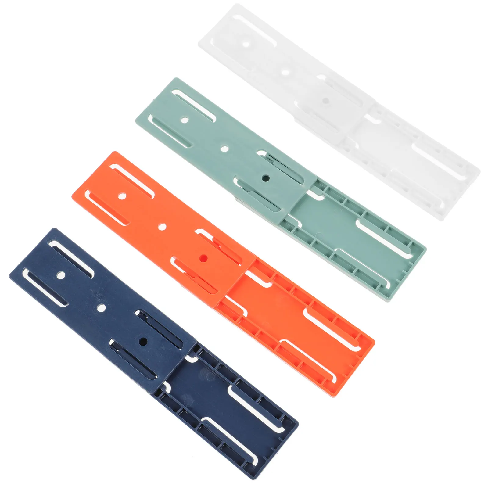 

8Pcs Punch Free Socket Holder Wall Mount Power Strip Organizer Strong Bearing Capacity Easy Use Home Kitchen Office