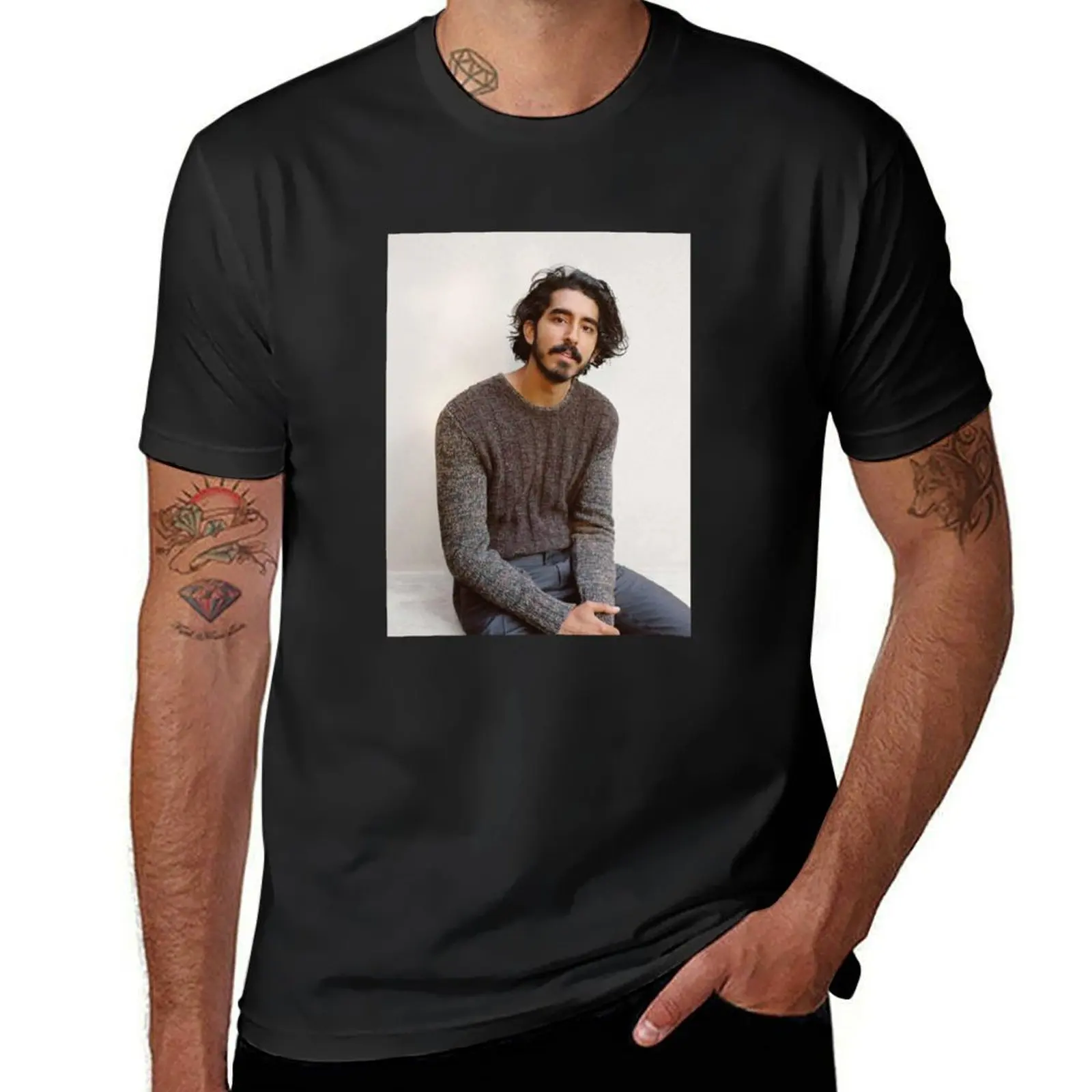 Dev Patel T-Shirt heavyweights anime funnys korean fashion mens plain t shirts