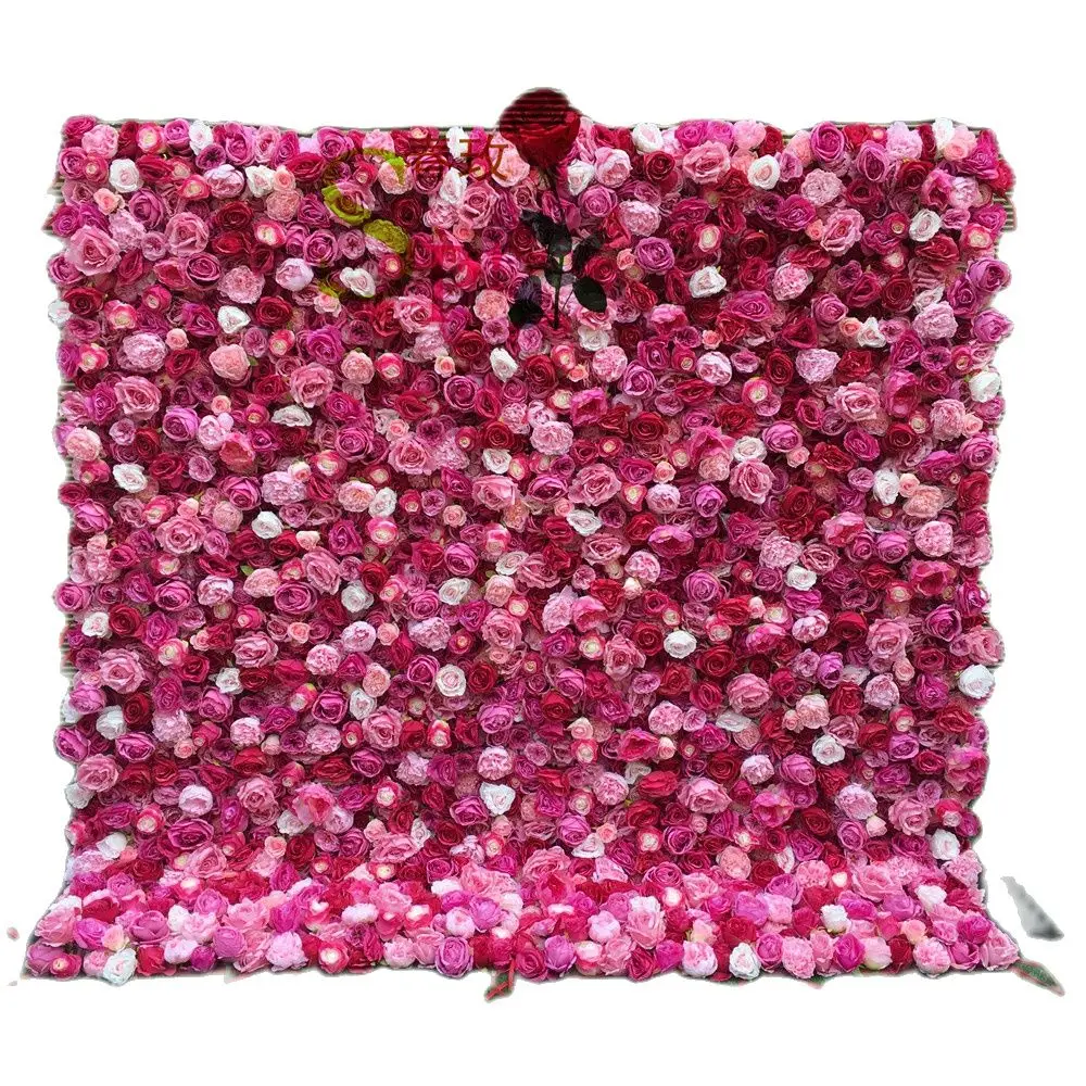 

SPR Low MOQ Beautiful Wedding Decorative Backdrop Panels Artificial Flower Wall Panel