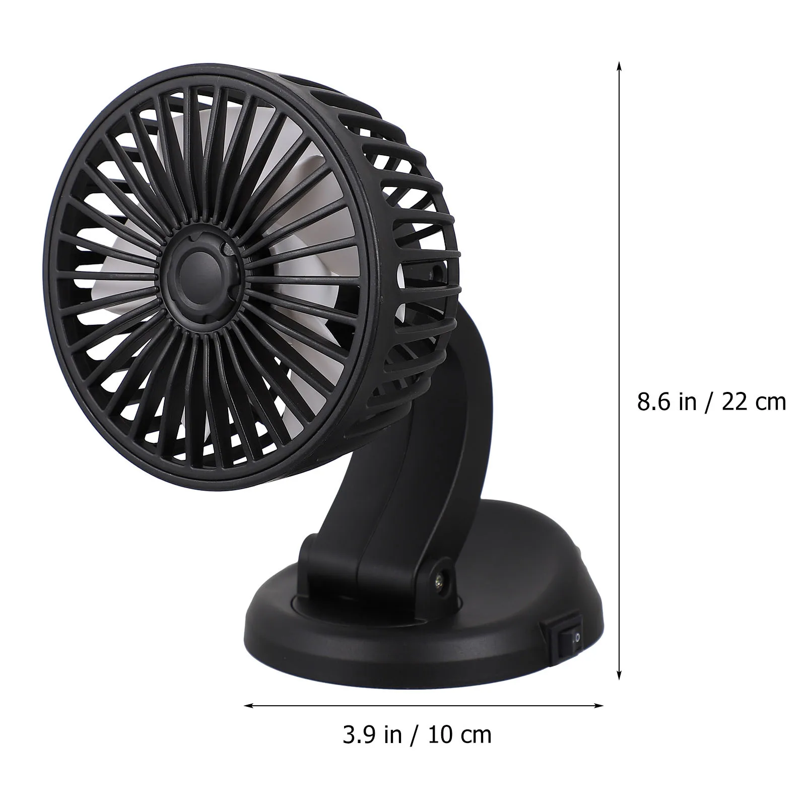 

1pc Usb Abs Seat Back Cooling For Portable For Car Vehicle Electric Fan Car Mounted Desktop Fan Computer Accessories