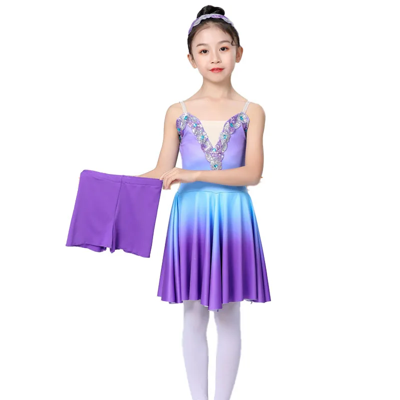 

Girls Ballet Tutu Dress Gymnastics Leotard White Long Ballet Dresses Girls Princess Ballerina Dance Costume Birthday Party Dress