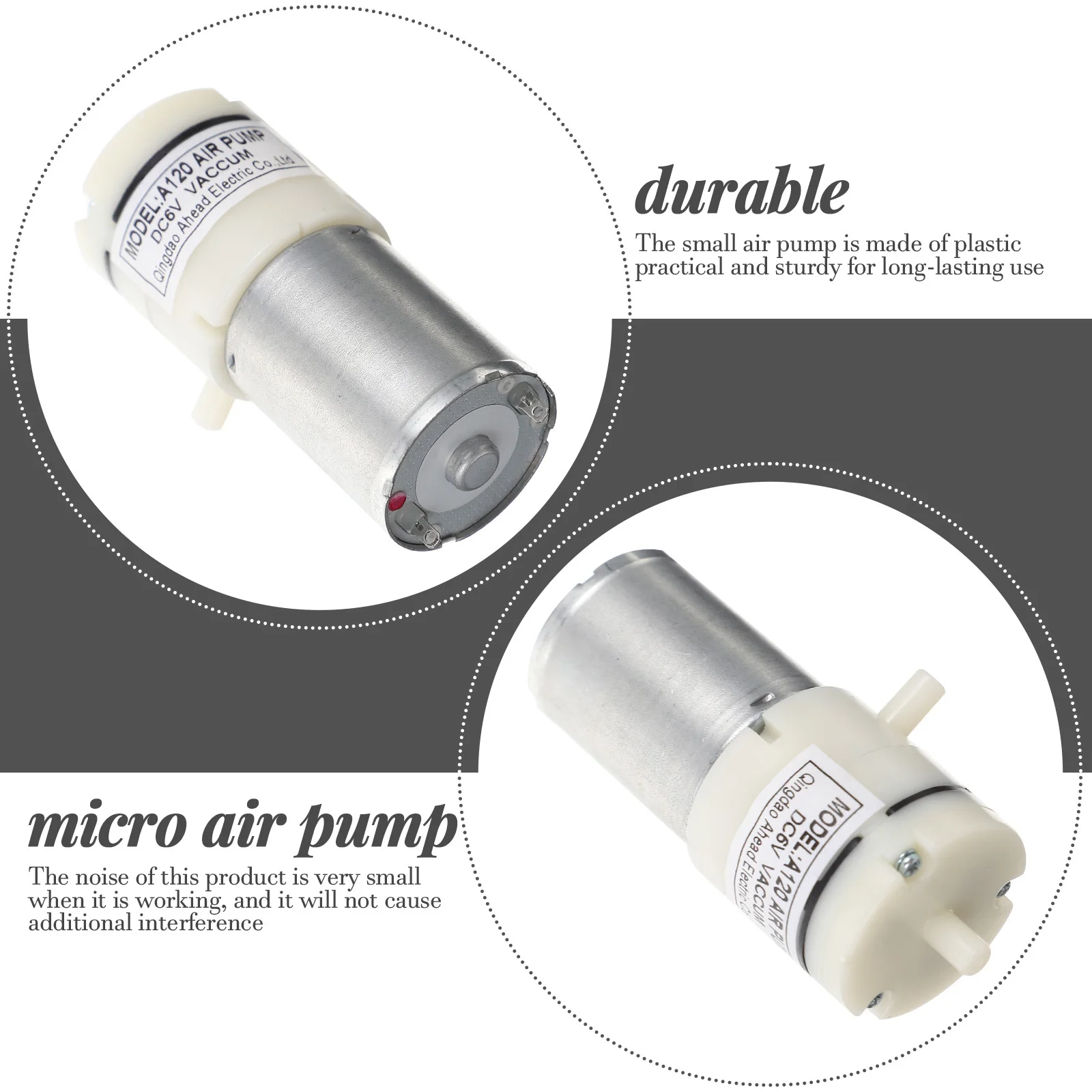 A120 Dc Electric Diaphragm Vacuum Portable Small Air For Home Medical Vacuum Pump For Shop Aquarium Quiet Atmospheric Pump