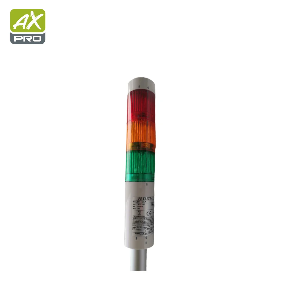 New Original LR4-302LJBW-RYG 3-Tier 40mm LED 24VDC Signal Tower Lights Amber/Green/Red Flash/Buzz