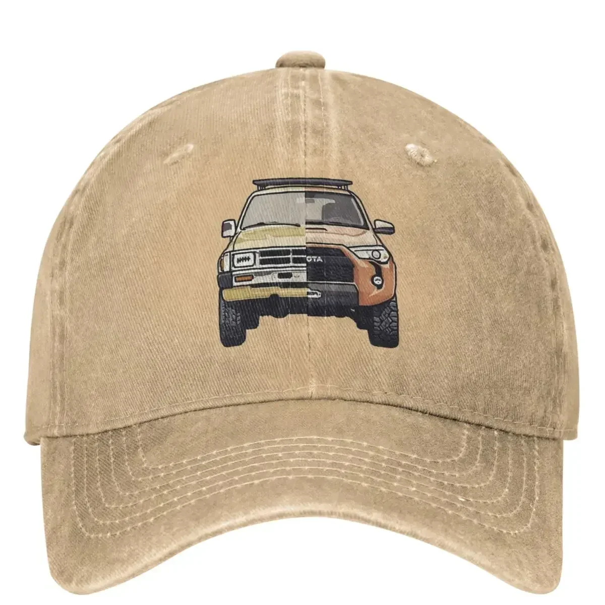 New Classic Off Road 4Runner Land Cruiser Baseball Cap Unisex Style Cotton Washed Off-road Car Trucker Hat Adjustable