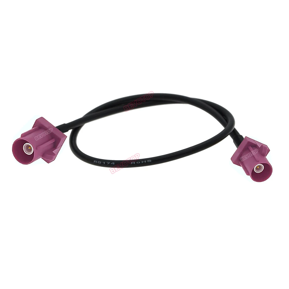 RAL4004 Fakra D Bordeaux Purple Fakra D Code Male/Female Connector RG174 Pigtail for GSM RF Coaxia Extension Cable Fakra Jumper