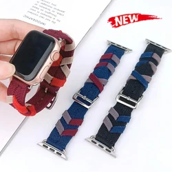 Original Nylon Strap for Apple Watch Band 49mm 45mm 44mm 42mm 40 38mm Webbing Loop Bracelet for IWatch 9 8 7 6 5 4 3 SE Ultra 2