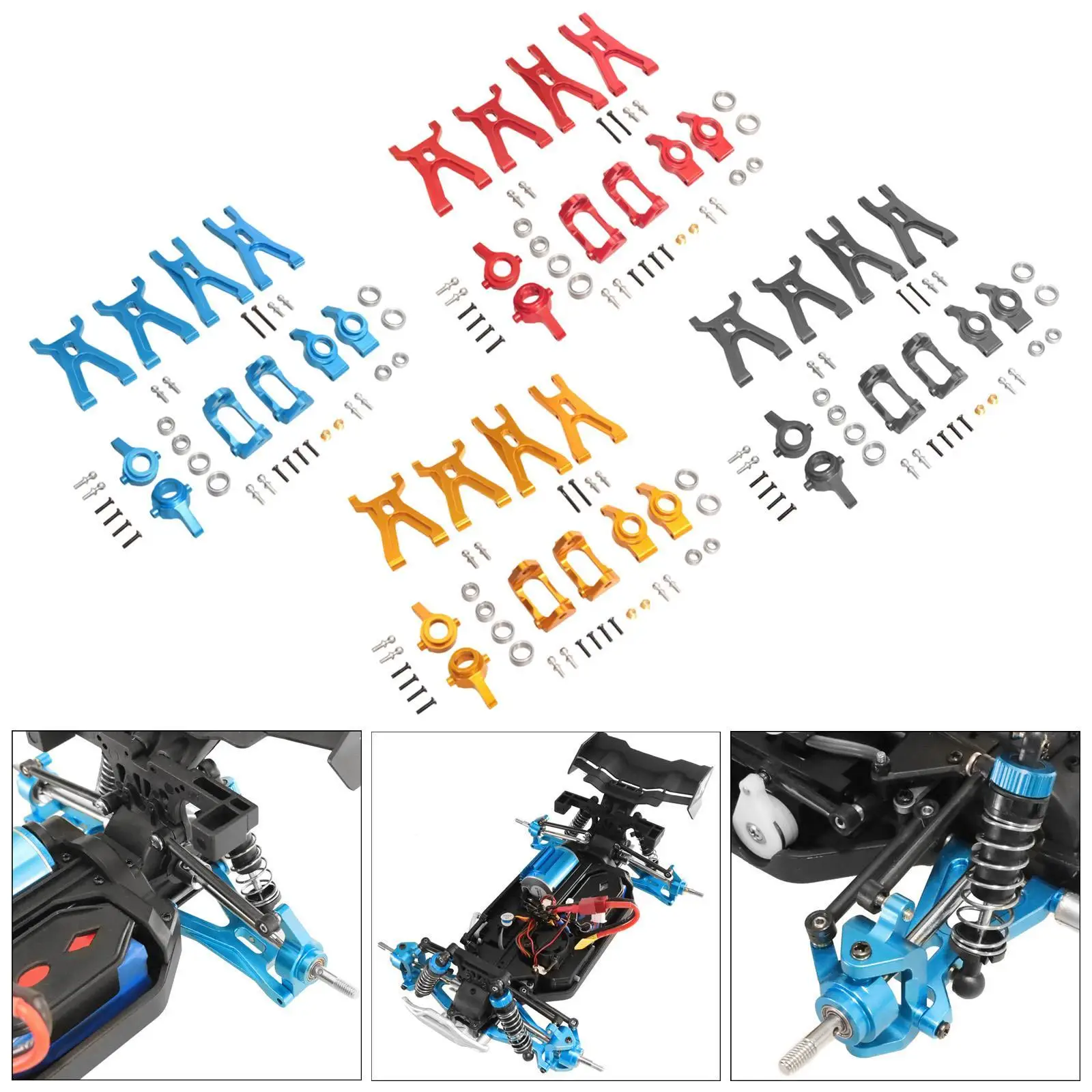 

Swing Arm Steering Cup Kit RC Vehicle 1:18 Scale for 184011 A959 Spare Parts