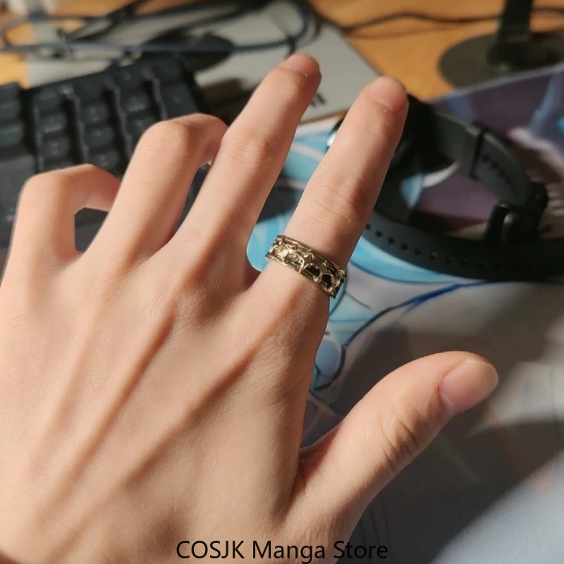 

Anime Genshin Impact Furina Crown Stackable Cartoon Ring Furina Impression Series Ring Adjustable Open End Jewelry Accessories
