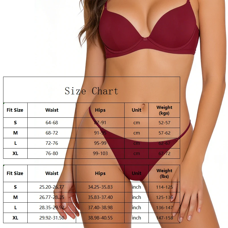 FINETOO 4Pcs/Set Women's Seamless Thong Underwear Thin Strap Low Rise Soft Comfortable Invisible No Show Panties Multi Color Set - Image 6
