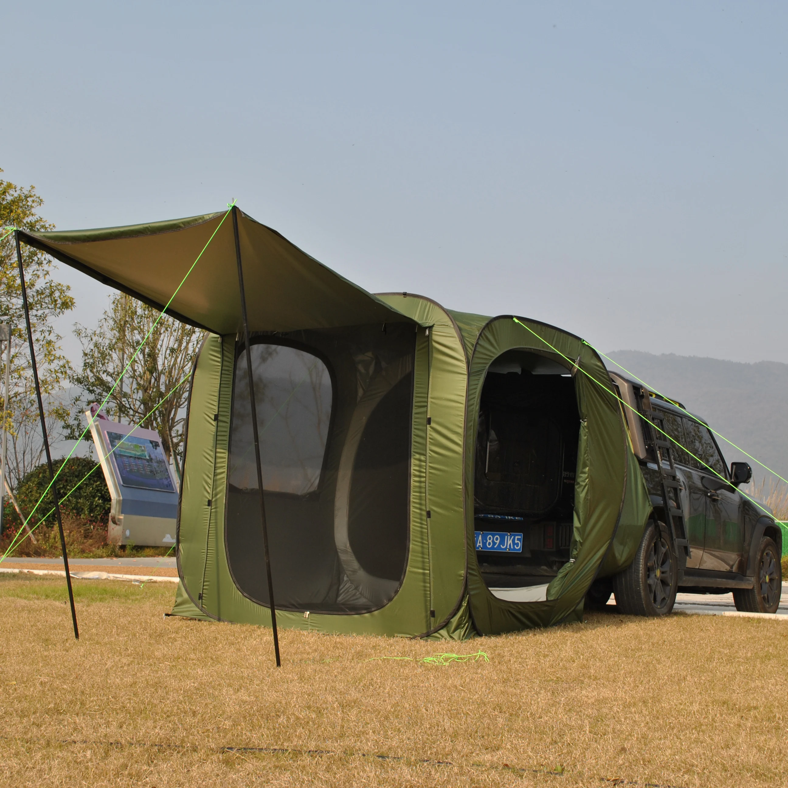

Waterproof Automatic Car Tent, Car Tailgate Tent,Pop up Car Rear Tent, SUV Tent,4 Person Car Tent,Trailer Tent with Canopy
