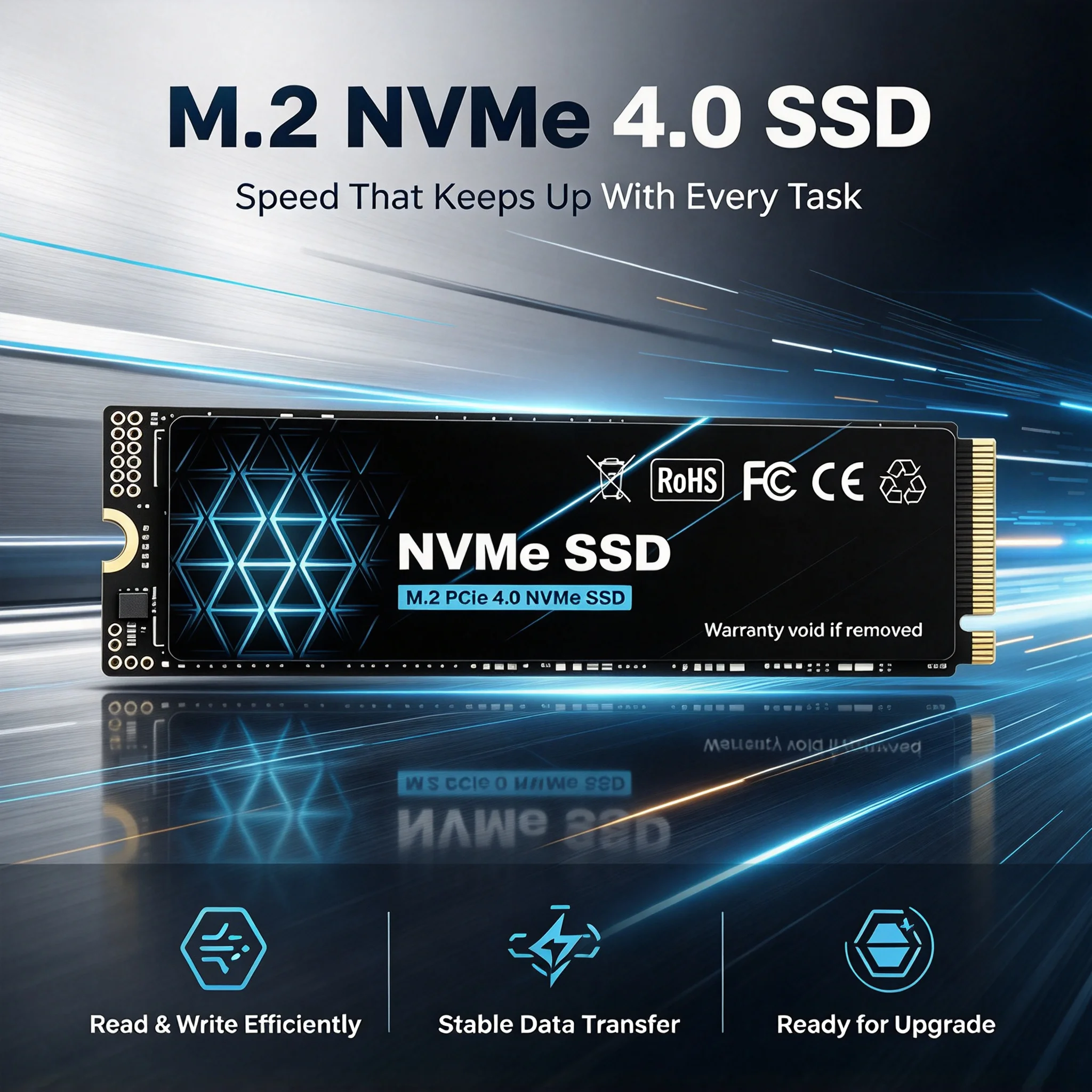 2026 LSKJ Fast Speed M2 NVMe PCIe Gen4 SSD Embedded Solid State Drive 500GB 1TB 2TB 4TB for Game Office PC Notebook System Boot