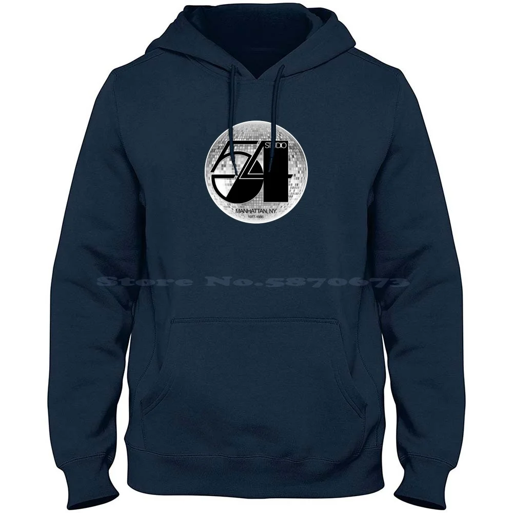 Studio 54-Disco Ball-Side 100% Cotton Hoodie T Shirt Funky 70S 80S New York Studio 54 Dance Deejay Disc Jockey Discoteque House