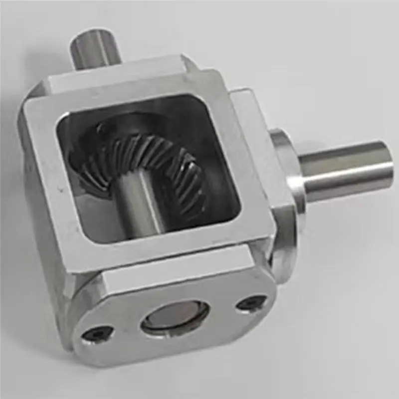 ABAE-دوران رمح قطر 10 مللي متر T نوع الصليب العاكس 1:1 نسبة الزاوية اليمنى محرك علبة التروس شطبة علبة التروس الصغيرة #5