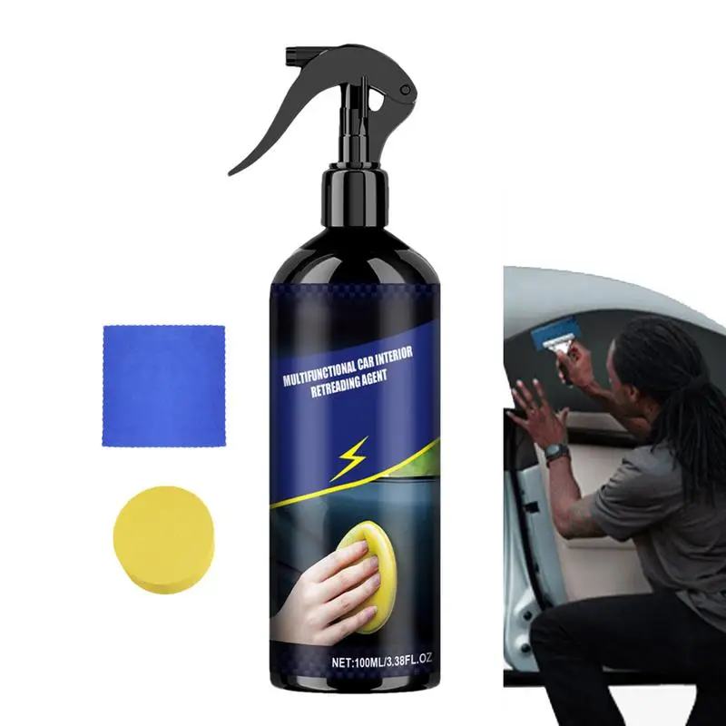 

Car Refurbishment Agent Leather Interior Coating Restorer Spray Multi-Purpose Refurbishment Tool For RVs Motorcycles SUVs Sedans