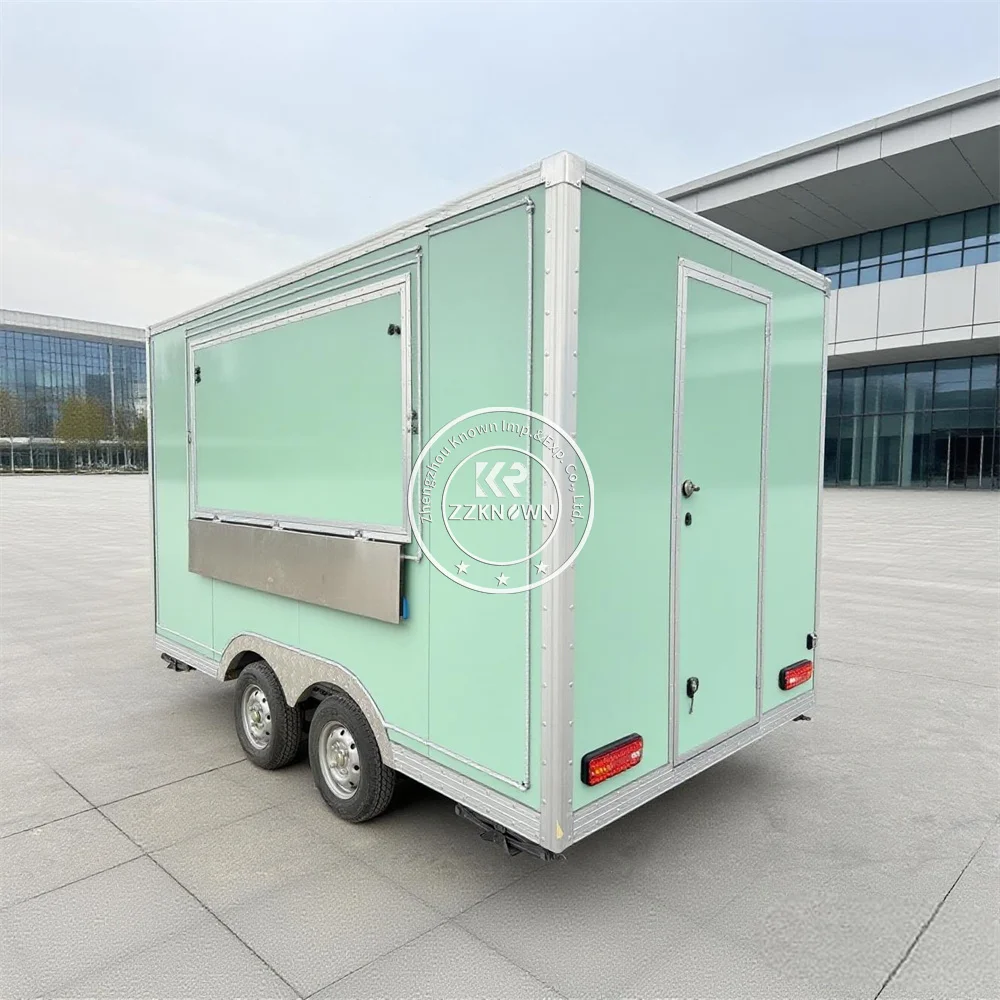 

Mobile Concession Food Truck Customized Kitchen Ice Cream Coffee Cart Design Modern Food Trailer With Fully Equipped