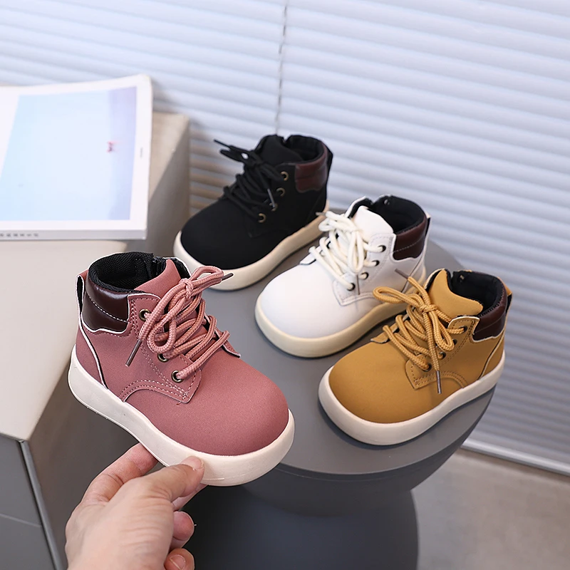 

2025 Spring Autumn Baby Girls Boys Snow Boots Children Shoes Outdoor Toddler Kids Ankle Boots Anti-slip Soft Sole Casual Shoes